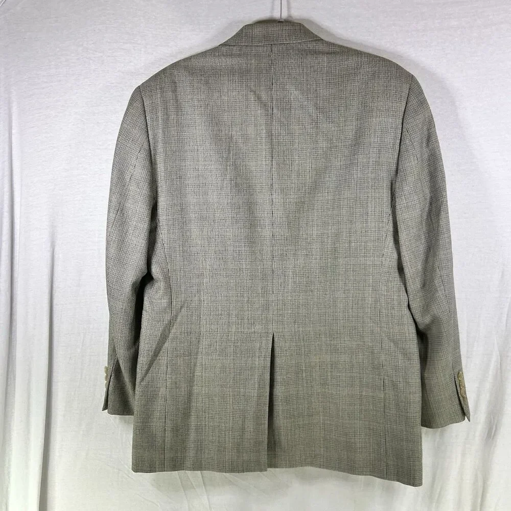 Lauren Ralph Lauren Tan Brown Men’s Silk Wool Stripe Sportcoat Blazer Jacket 38R